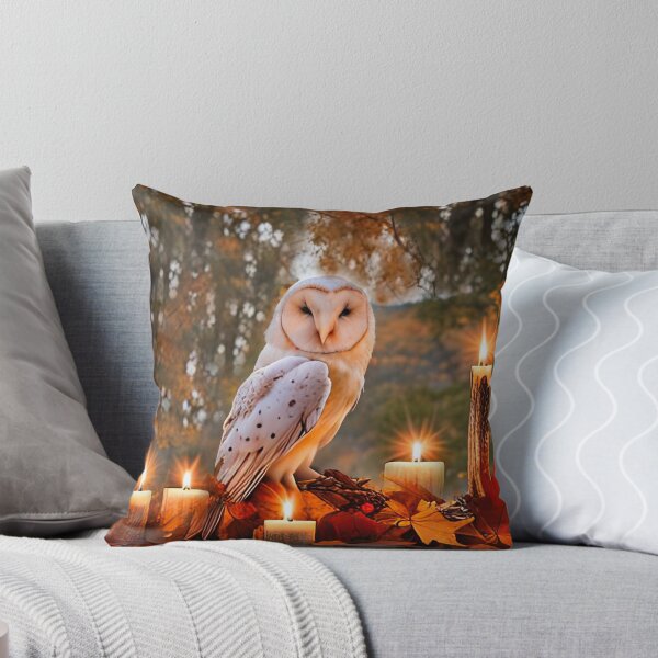 Item preview, Mystical Magical Owl and Candles in Fall Setting Enchanting  designed and sold by Stephanie Laird.
