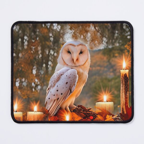 Item preview, Mystical Magical Owl and Candles in Fall Setting Enchanting  designed and sold by Stephanie Laird.