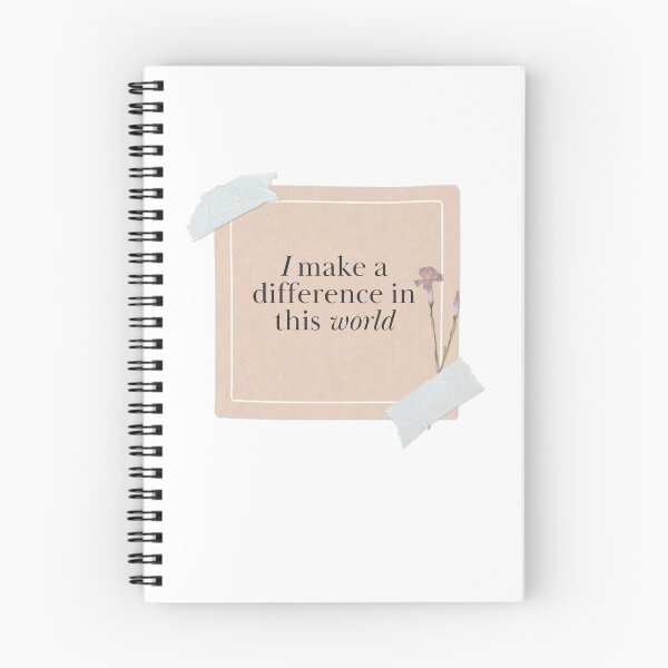 Item preview, I make a difference in the world - Reminder designed and sold by GentleBecoming.