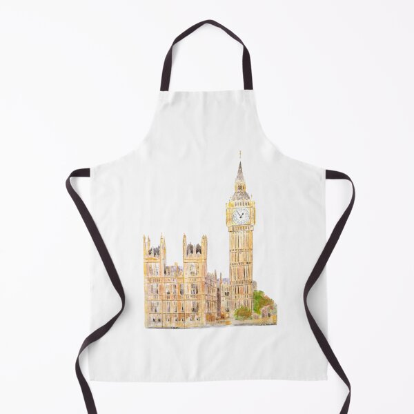 Item preview, hand painted London Big Ben palace of Westminster watercolor painting designed and sold by ColorandColor.