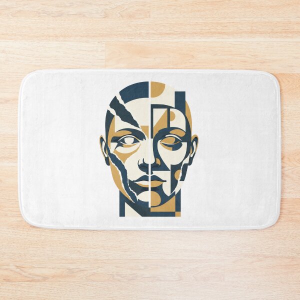 Item preview, Abstract Geometric Face – Modern Cubist Portrait Art Illustration designed and sold by inaveed.