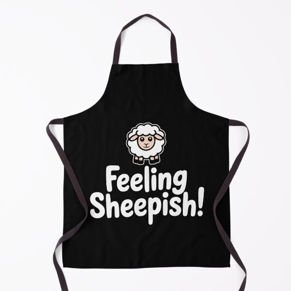 Item preview, Feeling Sheepish! Funny Sheep Pun designed and sold by PMCreative.
