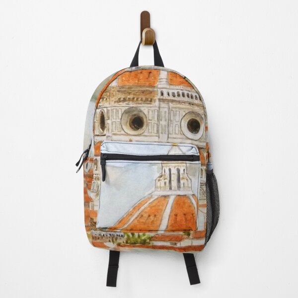Item preview, hand painted Italy Florence Cathedral Duomo watercolor painting with background designed and sold by ColorandColor.