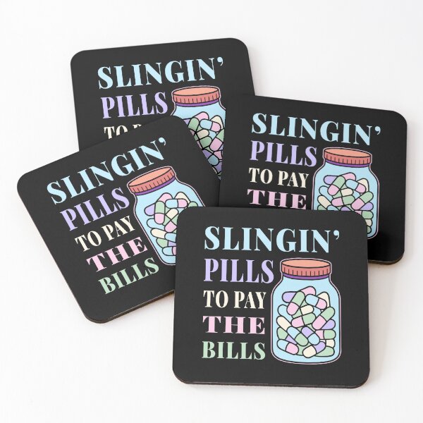 Item preview, Slinging Pills To Pay The Bills - Certified Pharmacy Tech & School Humor designed and sold by CrewGifted.