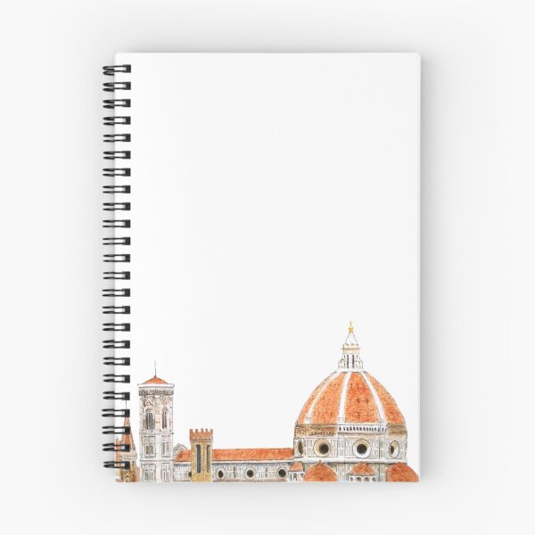 Aperçu de l'œuvre Peinture à l'aquarelle peinte à la main, Italie, cathédrale de Florence (Duomo), peinture à l'aquarelle créée et vendue par ColorandColor.