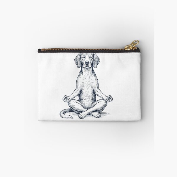Item preview, Vintage American Foxhound Yoga Lotus Meditation Dog Lover designed and sold by DoodleTortle.