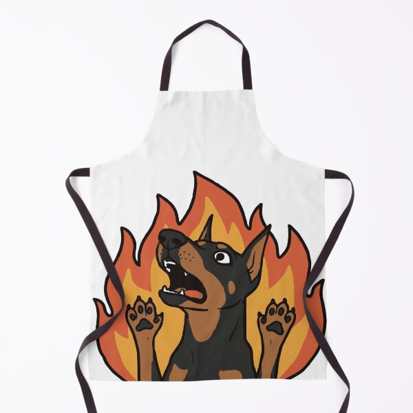 Item preview, Angry Doberman in Flames designed and sold by WhatsupDawg.
