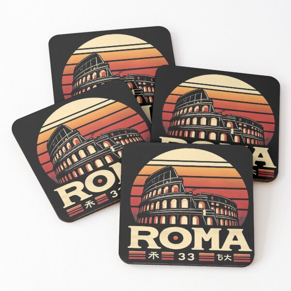 Item preview, Colosseum Rome Retro - Sunset Japanese Katakana designed and sold by Zoo-Moo.