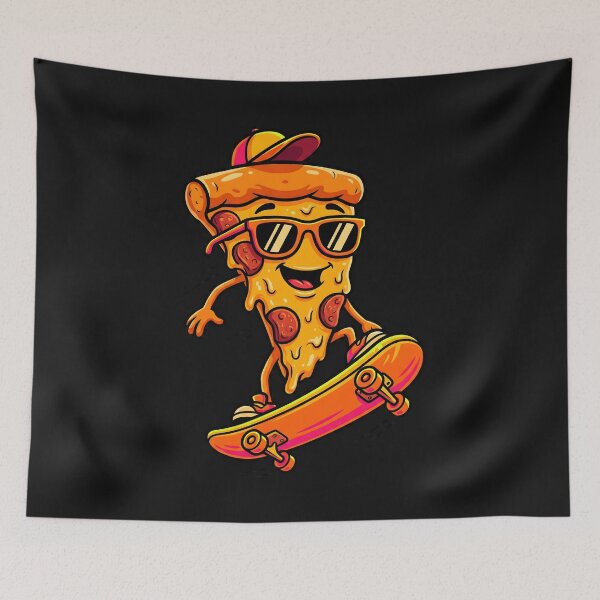 Item preview, Pepperoni Pro: Radical Pizza Slice Skateboarding Art designed and sold by AwesomeBeyondLimits.