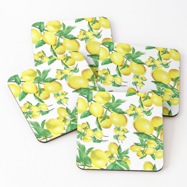 Item preview, yellow lemon watercolor designed and sold by ColorandColor.