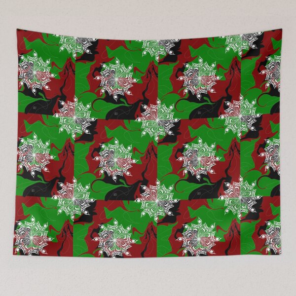 Item preview, Mada floral pattern designed and sold by Vivinedrawsells.