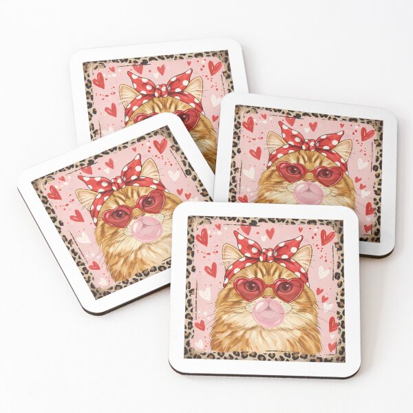 Item preview, Leopard Valentine's Day Cat, Cute Cat, Funny Love Quote, Romantic Gift Design, Cat Valentine designed and sold by DesignDenDo ⭐⭐⭐⭐⭐.