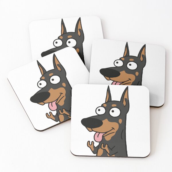 Item preview, Funny Goofy Doberman Face designed and sold by WhatsupDawg.