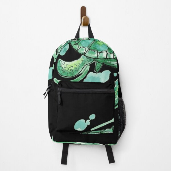 Item preview, Artistic Watercolor Sea Turtle Black Background Sketch Design designed and sold by haitrieuic96.