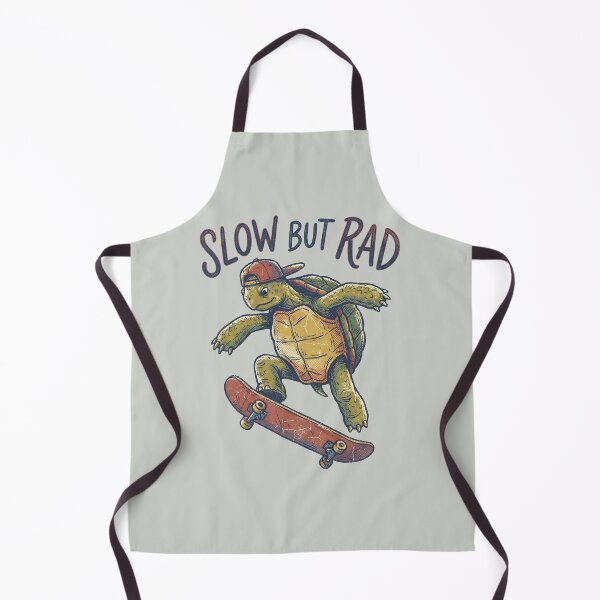 Item preview, Slow But Rad - Vintage Skateboarding Turtle Graphic designed and sold by AwesomeBeyondLimits.