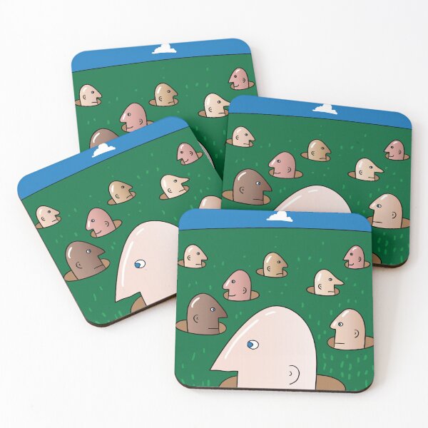 Item preview, People Popping Heads Out of Ground Holes designed and sold by Miro’s Twisted Ink.
