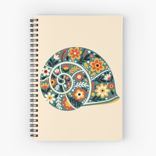 Item preview, Decorative Polymita picta Painted Snail in Scandinavian Folk Art Style – Hope for Wildlife by heidiannemorris © designed and sold by FOLK ART FUSION by heidiannemorris.
