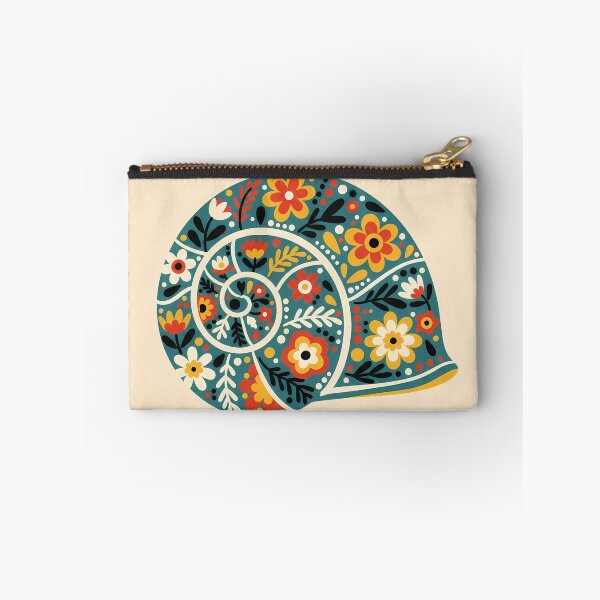 Item preview, Decorative Polymita picta Painted Snail in Scandinavian Folk Art Style – Hope for Wildlife by heidiannemorris © designed and sold by FOLK ART FUSION by heidiannemorris.