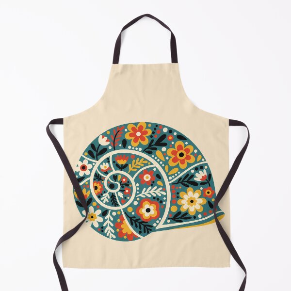 Item preview, Decorative Polymita picta Painted Snail in Scandinavian Folk Art Style – Hope for Wildlife by heidiannemorris © designed and sold by FOLK ART FUSION by heidiannemorris.