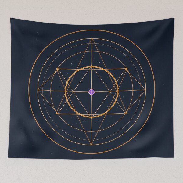Item preview, Sacred Geometry Mandala | Universal Order & Cosmic Symmetry designed and sold by ArtivaNest.
