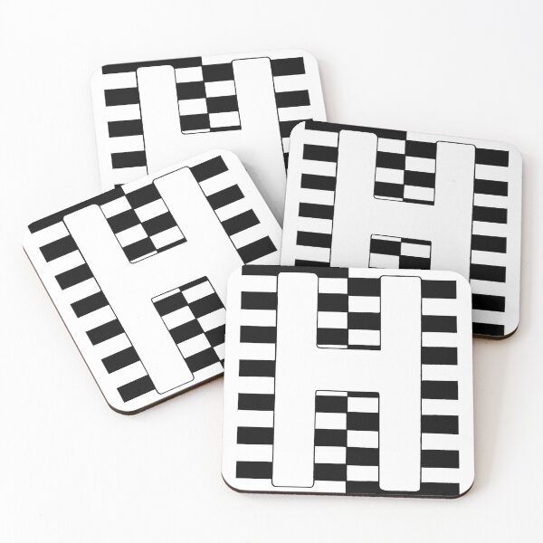Item preview, Letter H Optical illusion Typography Art designed and sold by GTeoArt.