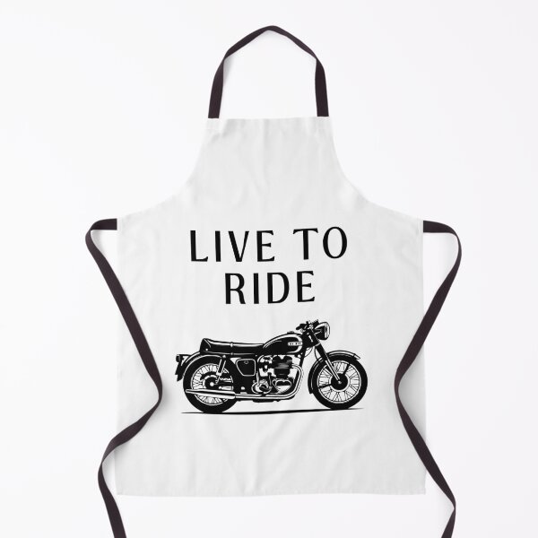 Item preview, Live to Ride – Retro Motorcycle Illustration designed and sold by EVESTUDIOART.