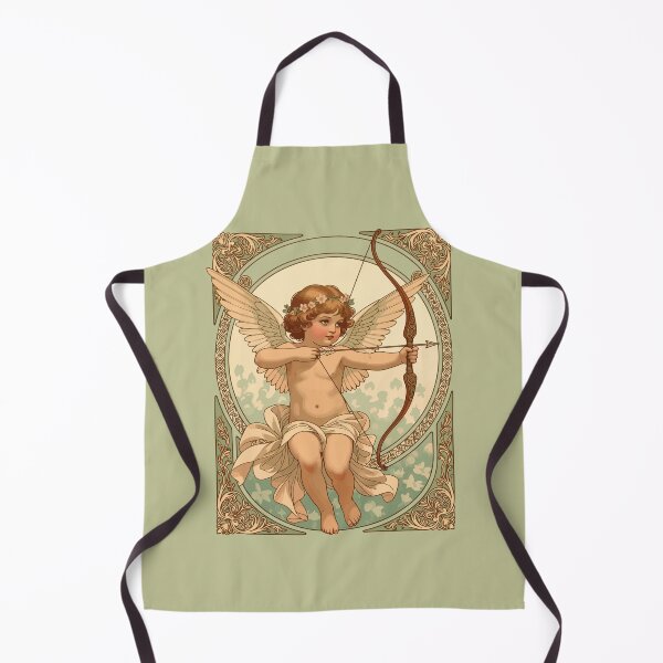 Item preview, Cute Cherubic Figure With A Garland and Florals designed and sold by taiche.
