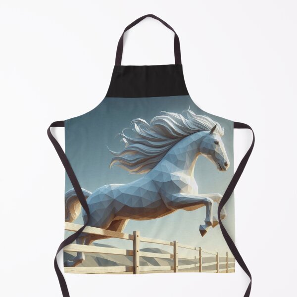 Item preview, A White Horse jumping running taking leap of faith into the new world outside the boundaries pre-set by the world. designed and sold by farzin.