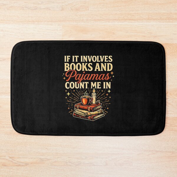 Item preview, Funny Reading If It Involves Books and Pajamas Count Me In designed and sold by DemureArtsy.