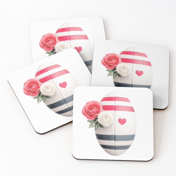 Artikelvorschau, Valentinstag-Rugbyball mit Rosen – Romantisches Design für Sport und Liebe entworfen und verkauft von VikArt7.