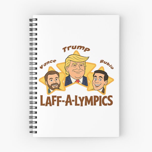 Item preview, Laff-A-Lympics Political Parody Cartoon – Trump, Vance, Rubio Satire Illustration designed and sold by RogueSymmetry.