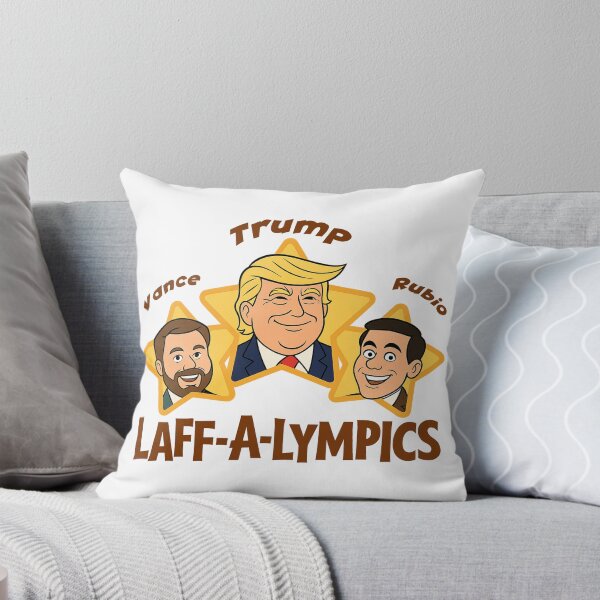 Item preview, Laff-A-Lympics Political Parody Cartoon – Trump, Vance, Rubio Satire Illustration designed and sold by RogueSymmetry.