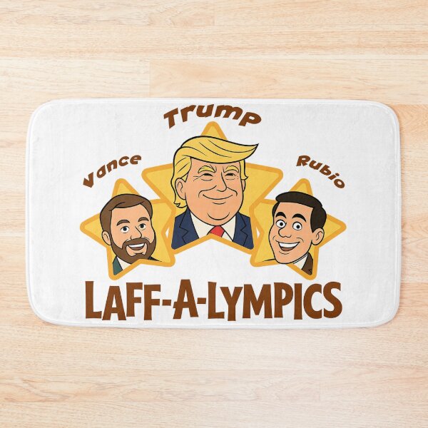 Item preview, Laff-A-Lympics Political Parody Cartoon – Trump, Vance, Rubio Satire Illustration designed and sold by RogueSymmetry.