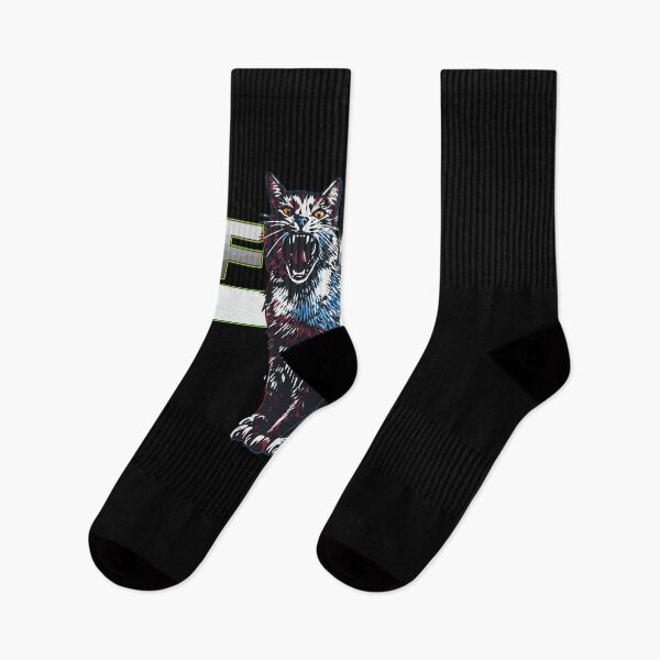 Item preview, Edgy Hissing Cat Graphic – Bold Streetwear "Fuck Ice" Illustration designed and sold by Evaevonechi.