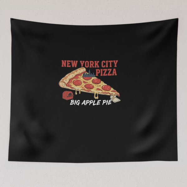 Item preview, New York City Pizza – Vintage Big Apple Pie Pepperoni Slice Graphic designed and sold by Evaevonechi.