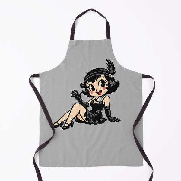 Item preview, Retro Flapper Cartoon Girl – Vintage Animation Vibes designed and sold by KawaiiOrbit.