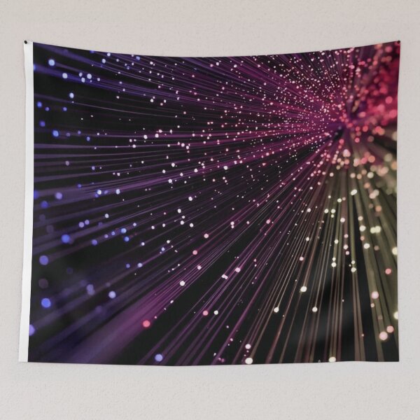 Item preview, Cosmic Fiber Optics Burst - Abstract Futuristic Light Trails designed and sold by T-I-D-E.