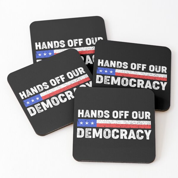 Item preview, Hands Off Our Democracy - Save American Democracy designed and sold by kolshi-shop.