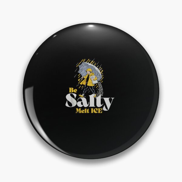 Item preview, Be Salty Melt ICE – Vintage Raincoat Girl Salt Spreading Illustration designed and sold by Evaevonechi.