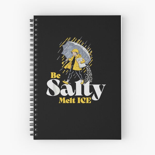 Item preview, Be Salty Melt ICE – Vintage Raincoat Girl Salt Spreading Illustration designed and sold by Evaevonechi.