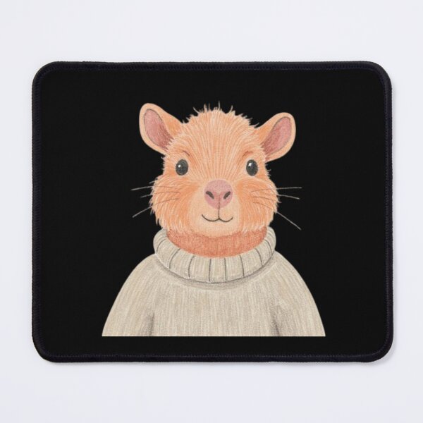 Item preview, orange capybara wearing sweater designed and sold by cloudzer0000.