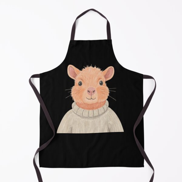 Item preview, orange capybara wearing sweater designed and sold by cloudzer0000.