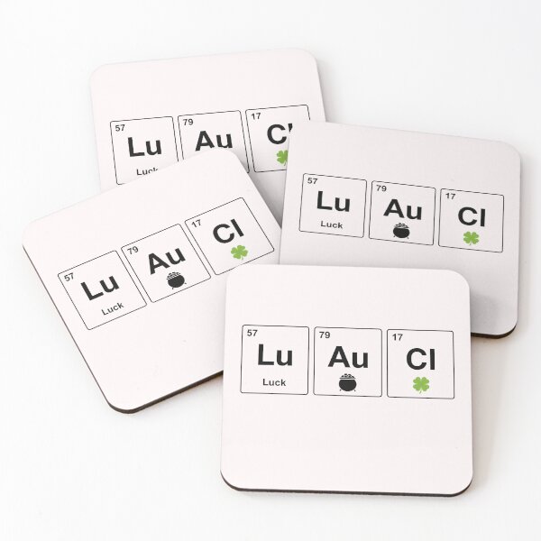 Item preview, Lucky Chemistry Periodic Table Design – St Patrick’s Day Gift for Chemist, Chemistry Teacher Clover Art designed and sold by VelvetSkyStudio.