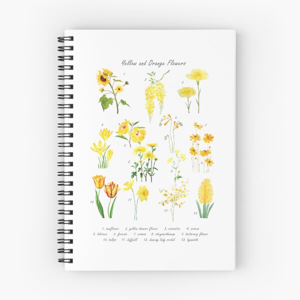 Item preview, hand painted yellow and orange flowers collection  designed and sold by ColorandColor.