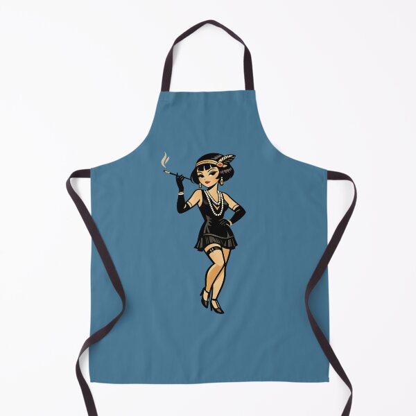 Item preview, Art Deco Flapper Girl – Geometric Vintage Style designed and sold by KawaiiOrbit.