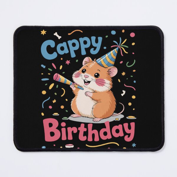 Item preview, Capybara birthday pun Cappy Birthday Capybara designed and sold by AquaKiev.