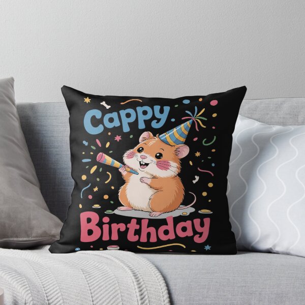 Item preview, Capybara birthday pun Cappy Birthday Capybara  designed and sold by AquaKiev.