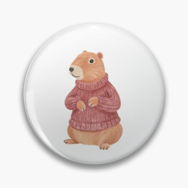 Item preview, capybara wearing red sweater designed and sold by cloudzer0000.