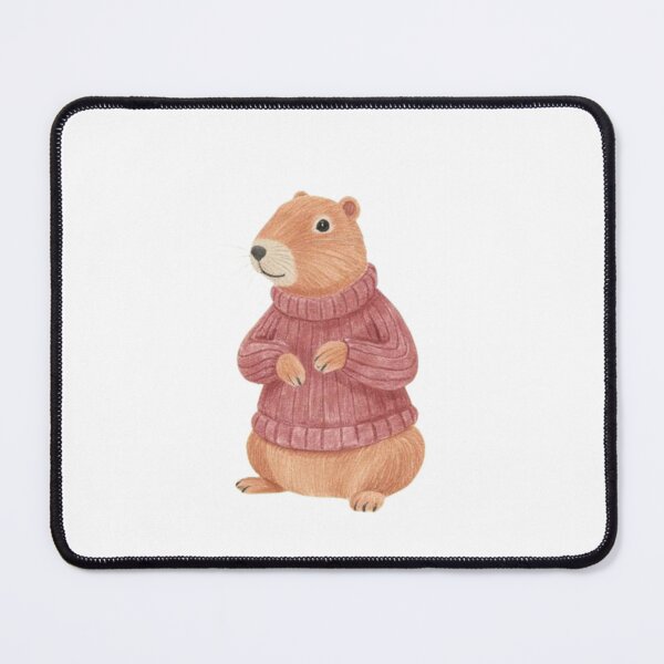 Item preview, capybara wearing red sweater designed and sold by cloudzer0000.