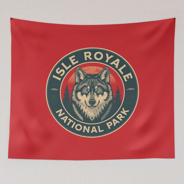 Item preview, Isle Royale National Park - Michigan designed and sold by GoodOldVintage.